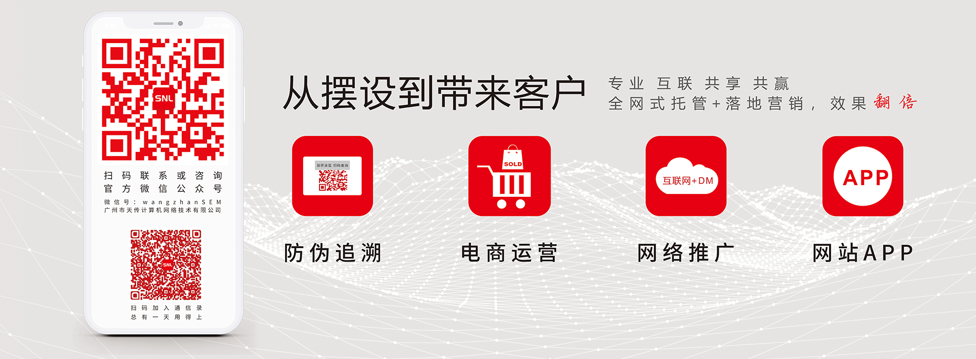 二維碼防偽標(biāo)簽，網(wǎng)絡(luò)推廣，網(wǎng)站建設(shè)，電商運(yùn)營(yíng)