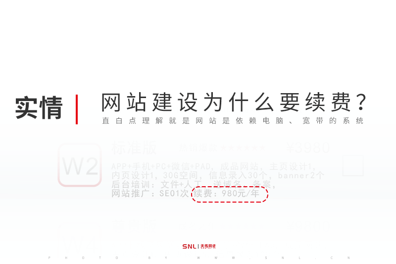 網站建設為什么要續費？