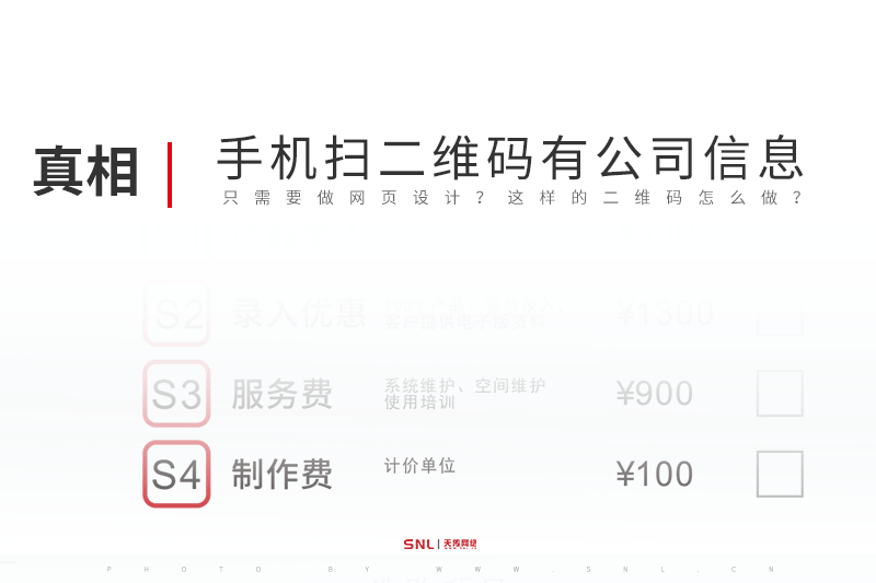 手機掃二維碼有公司信息只需要做網(wǎng)頁設計？