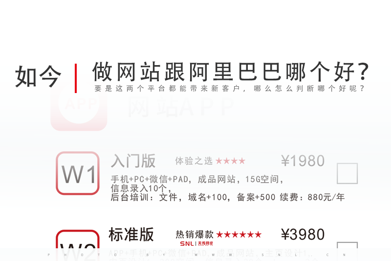 公司做網(wǎng)站跟阿里巴巴哪個好？