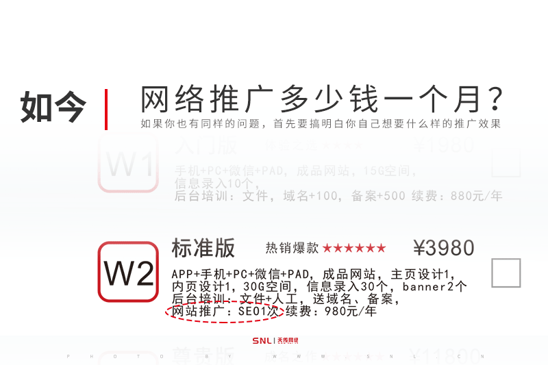 網(wǎng)絡(luò)推廣多少錢一個(gè)月？