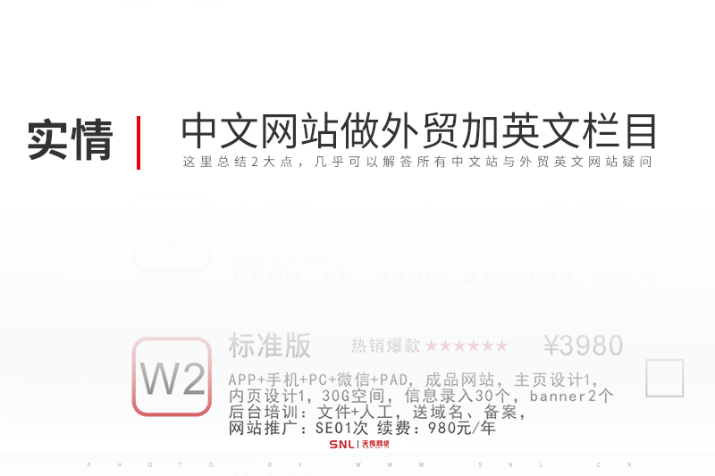 中文網(wǎng)站想做外貿(mào)加英文欄目可以嗎？