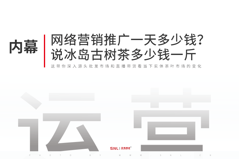 網(wǎng)絡(luò)營銷推廣一天多少錢說冰島古樹茶多少錢一斤