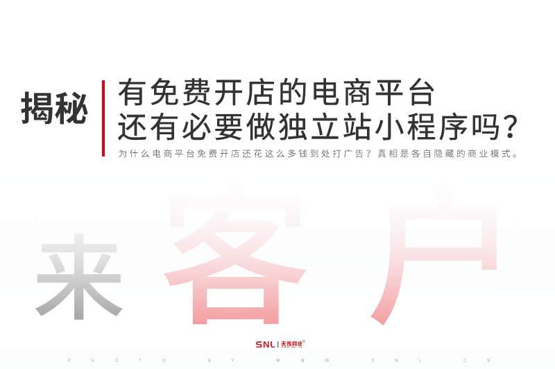 有免費開店的電商平臺還有必要做獨立站小程序嗎？