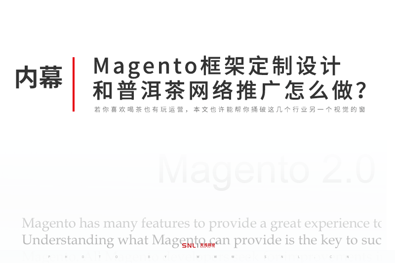 magento框架定制網(wǎng)站設(shè)計和普洱茶網(wǎng)絡(luò)推廣怎么做？